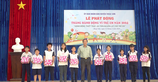 UBND huyện Thoại Sơn phát động Tháng hành động vì trẻ em năm 2024