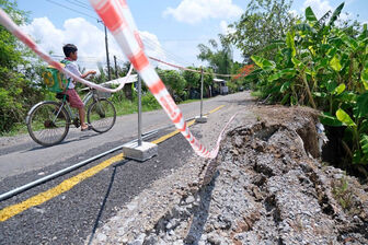 Báo động tình trạng sạt lở, sụt lún trên địa bàn huyện U Minh Thượng