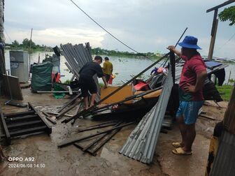 Mưa giông gây thiệt hại 70 căn nhà trên địa bàn An Giang