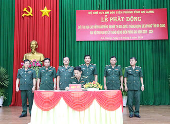 Phát động thi đua quyết thắng trong Bộ đội Biên phòng tỉnh An Giang
