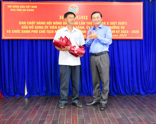 Ông Phan Tùng Lâm đắc cử chức danh Phó Chủ tịch Hội Nông dân tỉnh An Giang, nhiệm kỳ 2023-2028
