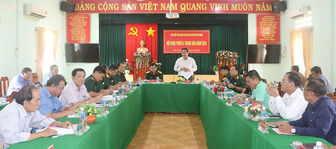 Đảng ủy Quân sự huyện Châu Thành hội nghị phiên 6 tháng đầu năm 2024