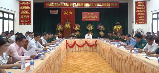 Đảng ủy Quân sự huyện Thoại Sơn hội nghị phiên 6 tháng đầu năm 2024