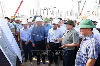 Thủ tướng kiểm tra Dự án đường dây 500 kV mạch 3 từ Quảng Trạch đến Phố Nối