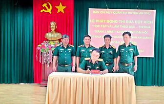 An Phú phát động đợt thi đua đột kích chào mừng Đại hội Thi đua quyết thắng lực lượng vũ trang tỉnh An Giang, giai đoạn 2019 - 2024