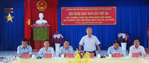 Giao ban hoạt động của HĐND huyện Tri Tôn