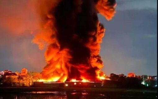 Cơ sở sản xuất bao bì bị cháy tại Vĩnh Phúc đã từng bị xử phạt về phòng cháy