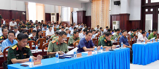 Chuẩn bị chu đáo cho diễn tập khu vực phòng thủ TX. Tịnh Biên
