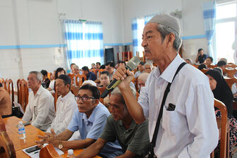 Đối thoại và lắng nghe ý kiến đóng góp của Nhân dân 2 xã Châu Phong và Lê Chánh