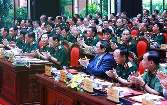 Thủ tướng Phạm Minh Chính dự Hội nghị Quân chính toàn quân 6 tháng đầu năm 2024