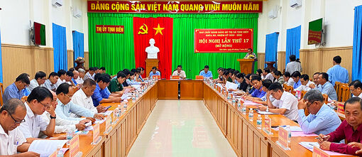 Hội nghị Ban Chấp hành Đảng bộ TX. Tịnh Biên lần thứ 17 (nhiệm kỳ 2020-2025)