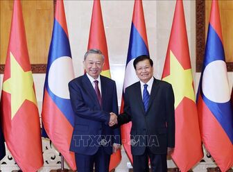 Chủ tịch nước Tô Lâm hội đàm với Tổng Bí thư, Chủ tịch nước Lào Thongloun Sisoulith