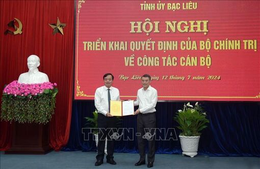 Đồng chí Huỳnh Quốc Việt được điều động giữ chức Phó Bí thư Tỉnh ủy Bạc Liêu