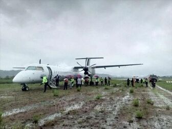 Máy bay chở hơn 50 người gặp nạn khi hạ cánh tại Philippines