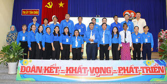 Đại hội đại biểu Hội Liên hiệp Thanh niên Việt Nam TX. Tân Châu thành công tốt đẹp