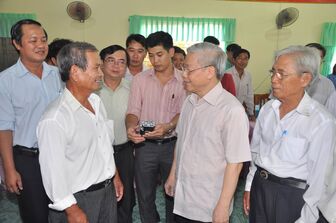 Cách đây 13 năm, Tổng Bí thư Nguyễn Phú Trọng làm việc với tỉnh An Giang về nông nghiệp, nông dân, nông thôn