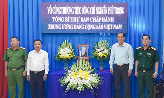 Đảng bộ huyện Thoại Sơn tưởng nhớ Tổng Bí thư Nguyễn Phú Trọng