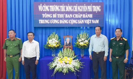 Đảng bộ huyện Thoại Sơn tưởng nhớ Tổng Bí thư Nguyễn Phú Trọng