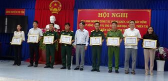 Huyện Tri Tôn rút kinh nghiệm công tác phòng cháy, chữa cháy rừng