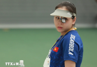 Olympic 2024: Trịnh Thu Vinh xuất sắc vào chung kết 10 m súng ngắn hơi nữ