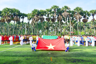 Khai mạc Giải Bóng đá 7 người học sinh THCS tỉnh An Giang năm 2024