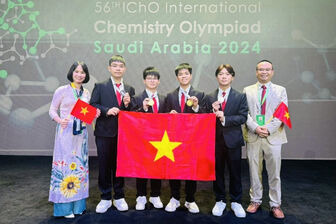 Việt Nam giành 3 Huy chương Vàng Olympic Hóa học quốc tế, xếp hạng ngang Mỹ