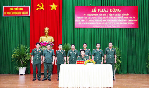 Bộ đội Biên phòng tỉnh An Giang phát động các đợt thi đua cao điểm, đột kích