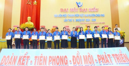 Đại hội Hội Liên hiệp Thanh niên Việt Nam huyện Châu Phú, nhiệm kỳ 2024 - 2029