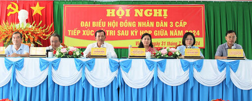 Phó Chủ tịch HĐND tỉnh An Giang Đinh Thị Việt Huỳnh tiếp xúc cử tri Châu Thành