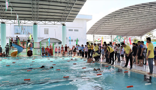 Khai mạc Hội thi Bơi - lặn cứu đuối huyện Chợ Mới năm 2024