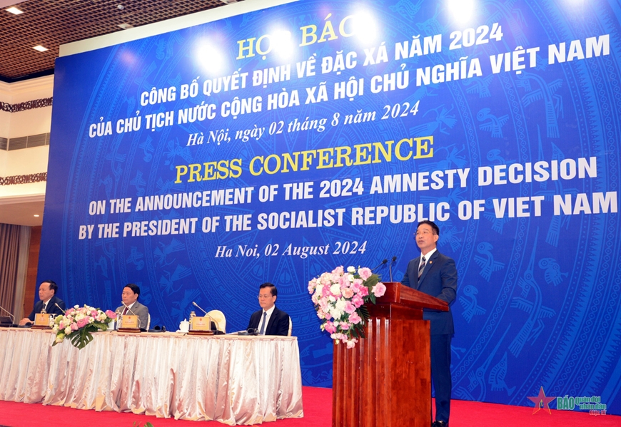 Công bố Quyết định về đặc xá năm 2024 của Chủ tịch nước Cộng hòa xã hội chủ nghĩa Việt Nam