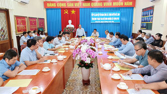 Huyện Đức Linh học tập, trao đổi kinh nghiệm xây dựng nông thôn mới nâng cao tại huyện Thoại Sơn
