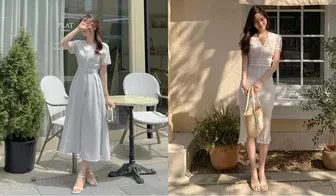 Kiểu trang phục mix với sandals sẽ càng tăng thêm điểm sành điệu cho bạn gái