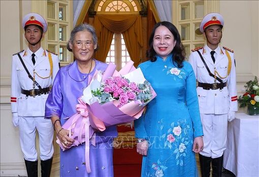 Phó Chủ tịch nước Võ Thị Ánh Xuân tiếp Công chúa Thái Lan Maha Chakri Sirindhorn