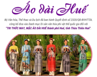 Áo dài Huế - Di sản Văn hóa phi vật thể Quốc gia