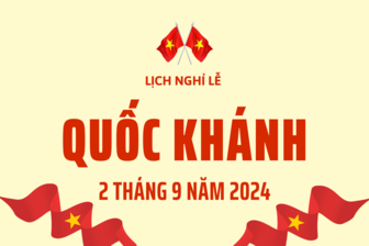 Lịch nghỉ lễ Quốc khánh 2/9/2024: Người lao động được nghỉ 4 ngày