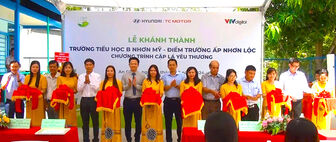 Chợ Mới khánh thành 2 phòng học ở Trường Tiểu học “B” Nhơn Mỹ