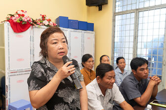 Lãnh đạo huyện Châu Thành dự Diễn đàn “Lắng nghe dân nói” cụm 2 xã Vĩnh Thành và Vĩnh Nhuận