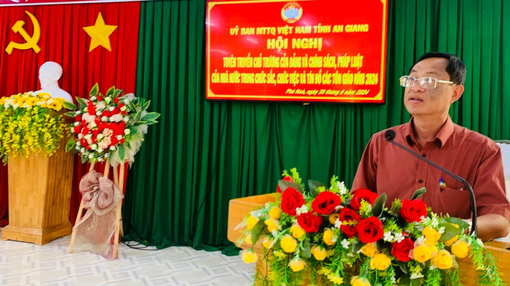 UBMTTQVN tỉnh An Giang chú trọng tuyên truyền pháp luật về tín ngưỡng, tôn giáo