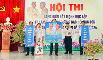 Hội thi “Long Kiến đẩy mạnh học tập và làm theo tấm gương Bác Hồ, Bác Tôn về chăm lo đời sống Nhân dân”