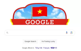 Google thay giao diện chào mừng Quốc khánh Việt Nam