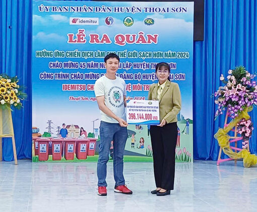 Thoại Sơn ra quân hưởng ứng Chiến dịch “Làm cho thế giới sạch hơn” năm 2024