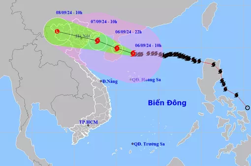 Siêu bão Yagi cách Quảng Ninh 510km, dự báo giảm cấp trong 12 giờ tới