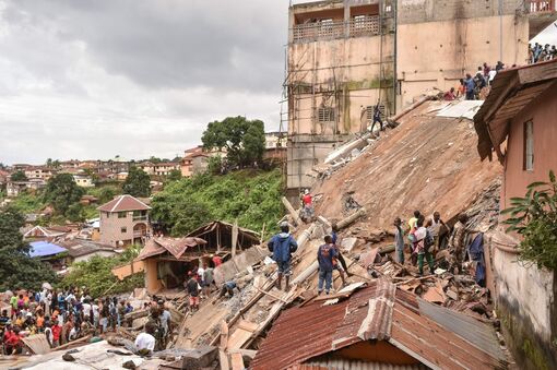 Sập tòa nhà ở Sierra Leone khiến ít nhất 8 người tử vong