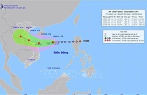 Áp thấp nhiệt đới sẽ mạnh lên thành bão, hướng về đất liền các tỉnh miền Trung