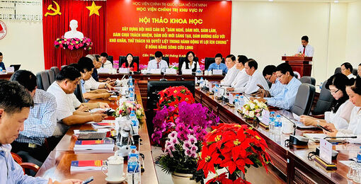 Xây dựng đội ngũ cán bộ “dám nghĩ, dám nói, dám làm, dám chịu trách nhiệm, dám đổi mới sáng tạo, dám đương đầu với khó khăn, thử thách và quyết liệt trong hành động vì lợi ích chung”