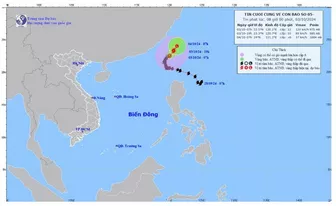 Bão số 5 đã di chuyển ra ngoài Biển Đông, không có khả năng quay trở lại