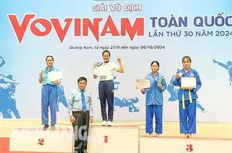 Kiên Giang đoạt 2 huy chương giải vô địch Vovinam toàn quốc năm 2024