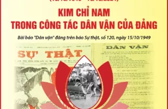 75 năm tác phẩm “Dân vận” của Chủ tịch Hồ Chí Minh: Kim chỉ nam của Đảng