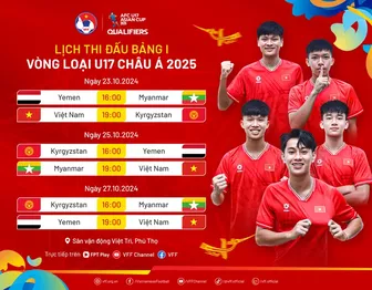 Vòng loại U17 châu Á 2025: Việt Nam sẵn sàng vượt qua thử thách